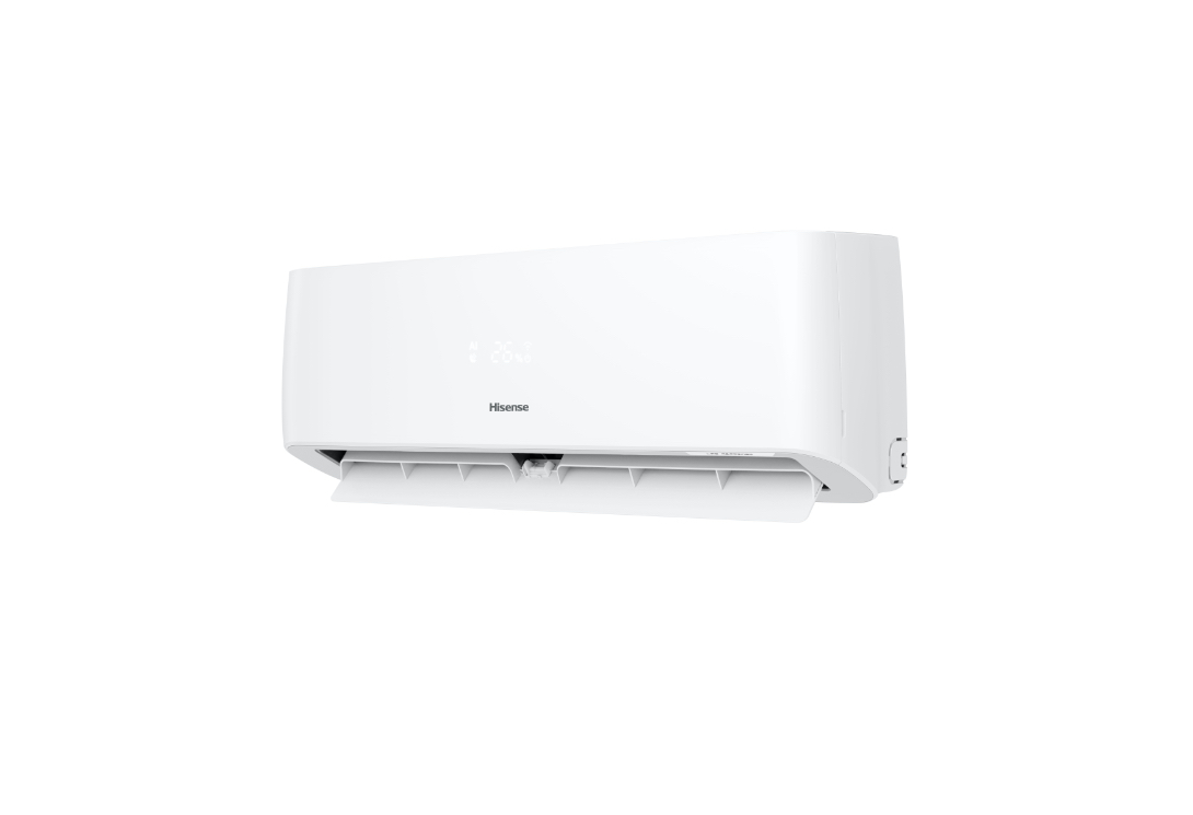 Hisense Energy Pro Air Conditioner - Side View with Fan open