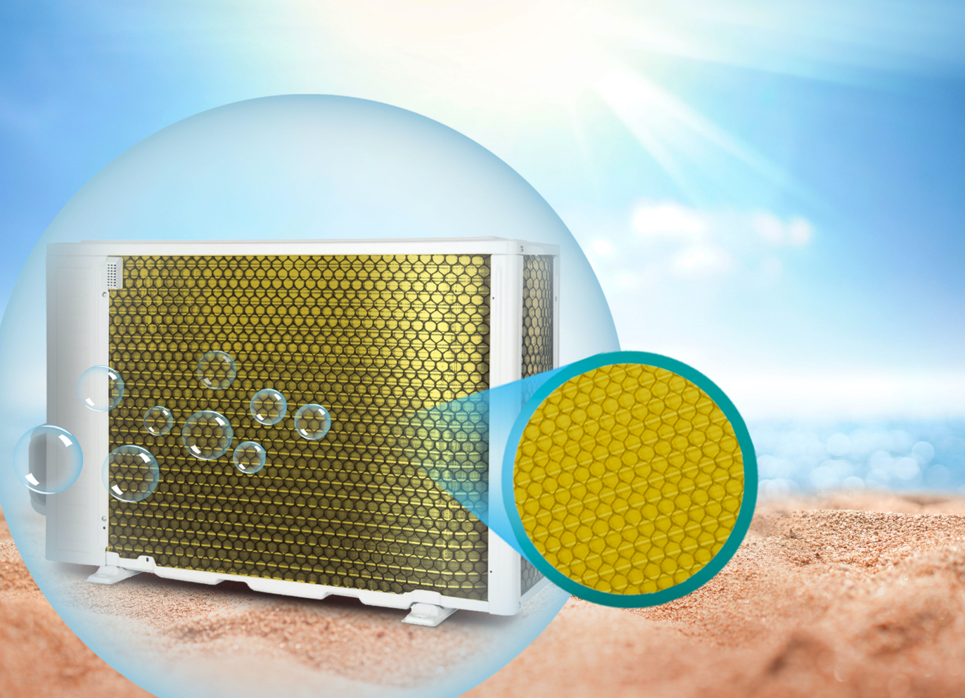 Hisense Energy Pro Air Conditioner - Anti-Corrosion Golden fin