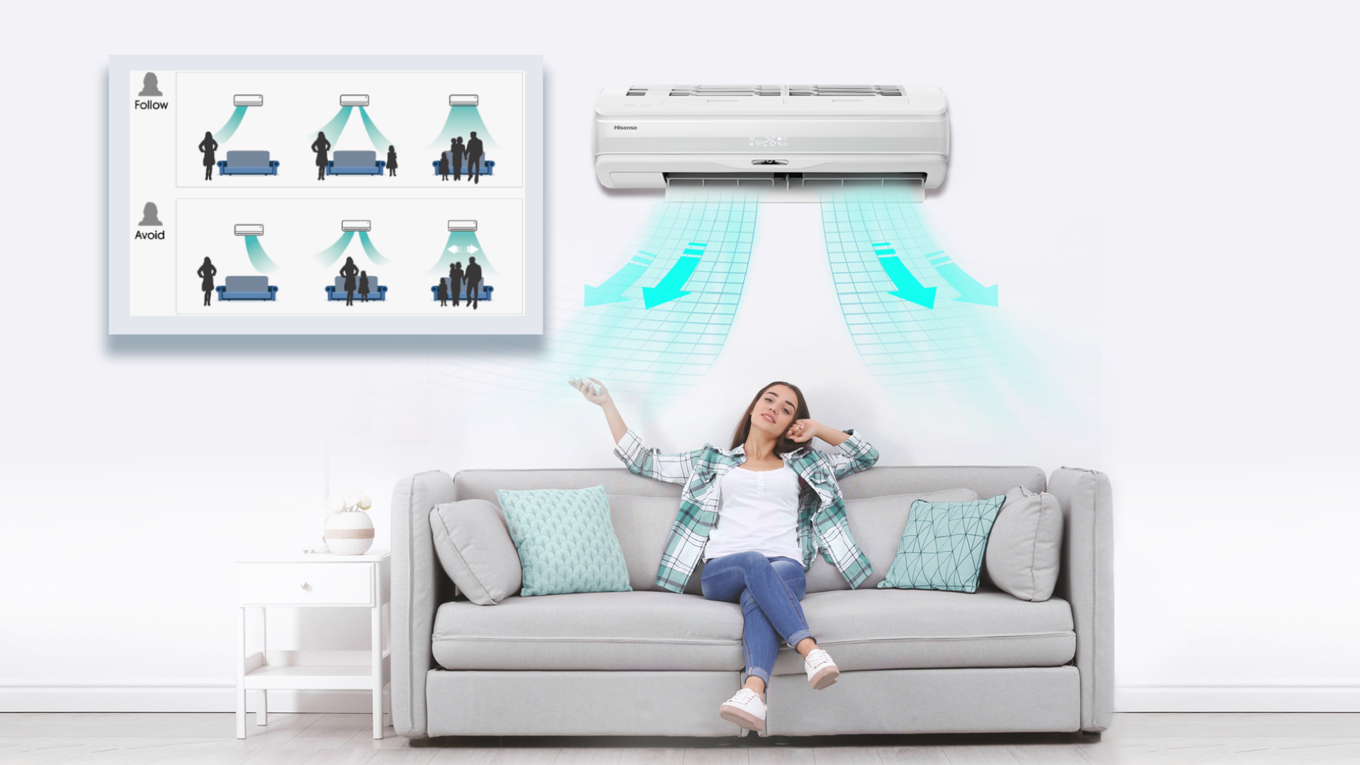 Hisense Silentium Pro - Precise air supply, optimum air distribution