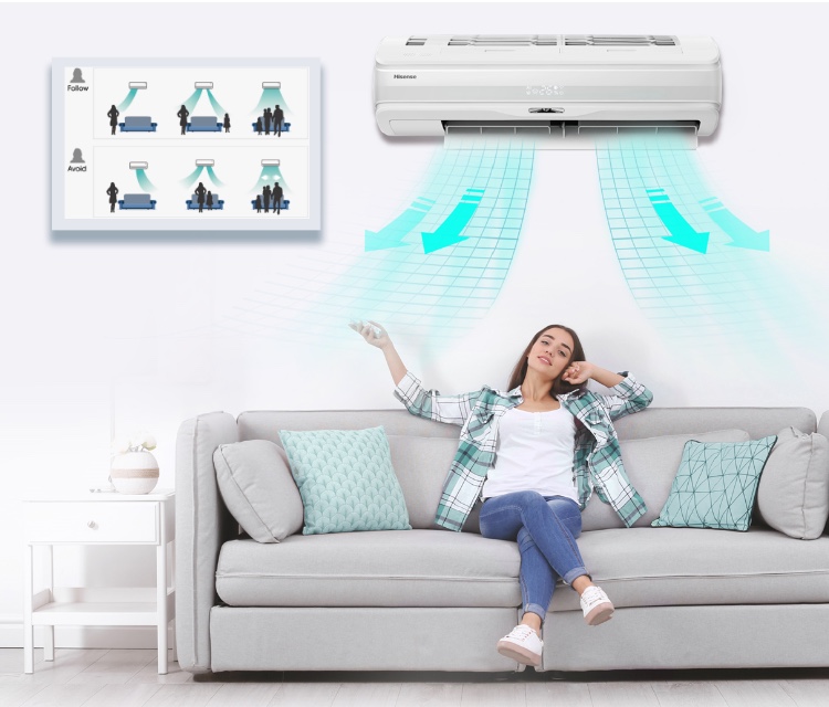 Hisense Silentium Pro - Precise air supply, optimum air distribution