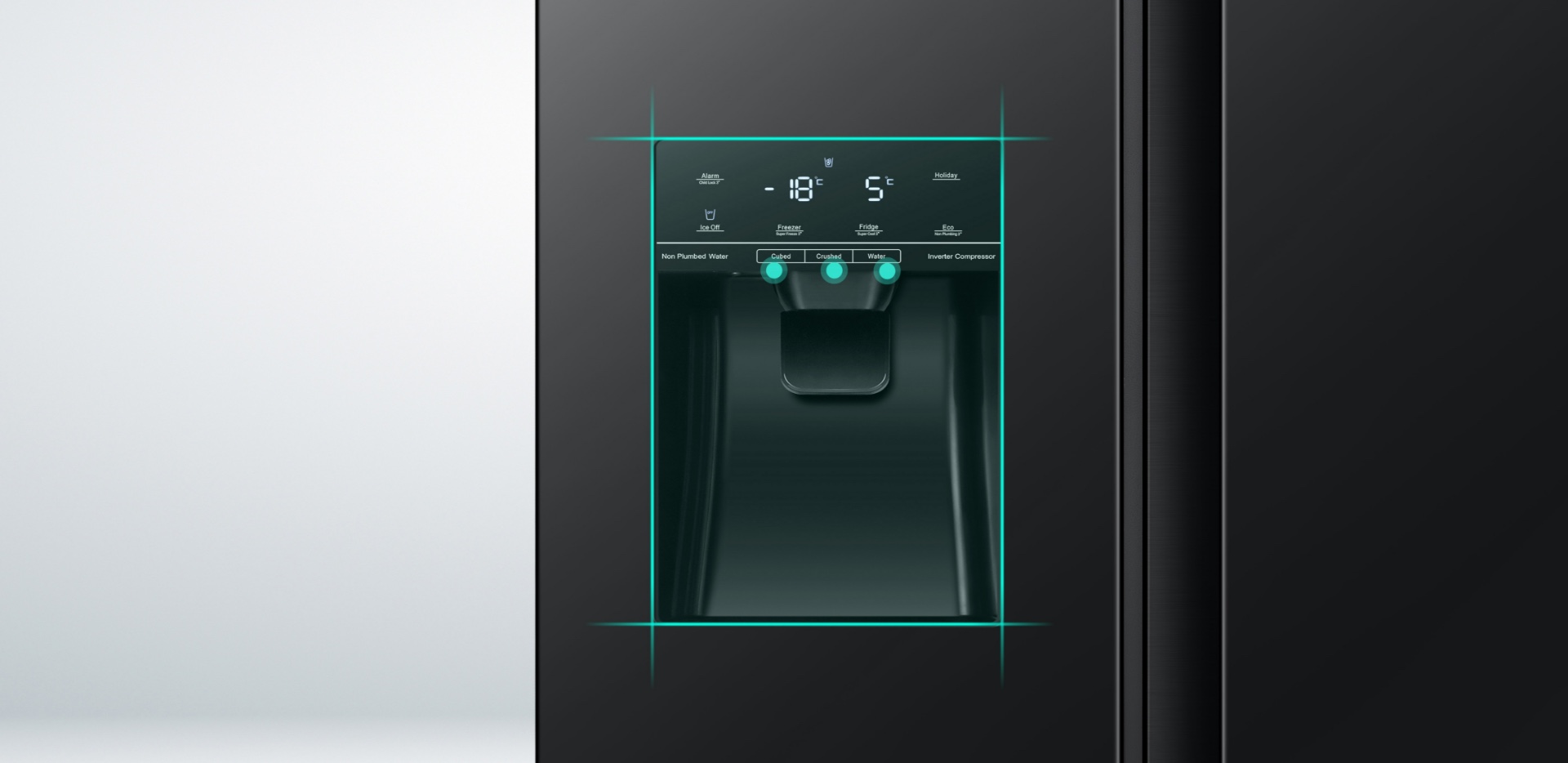 Hisense RC-70WS Refrigerator -   Ice and Water Dispenser