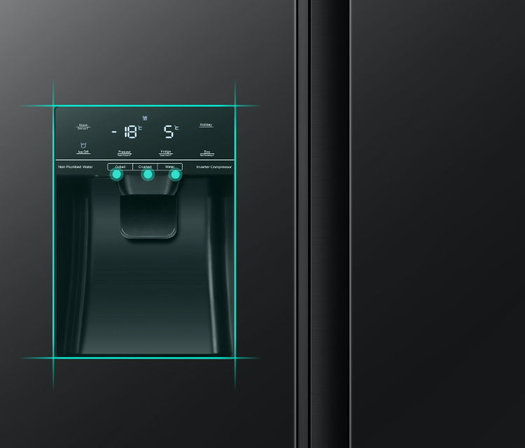 Hisense RC-70WS Refrigerator -   Ice and Water Dispenser