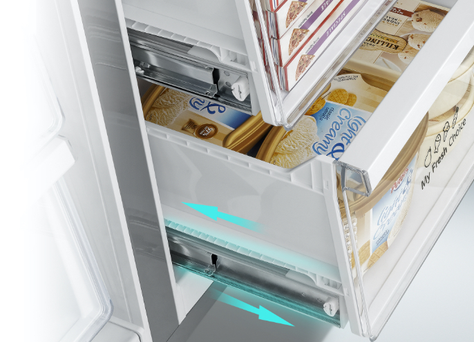 Hisense RC-73WC Refridgerator - Metal Glide Drawers