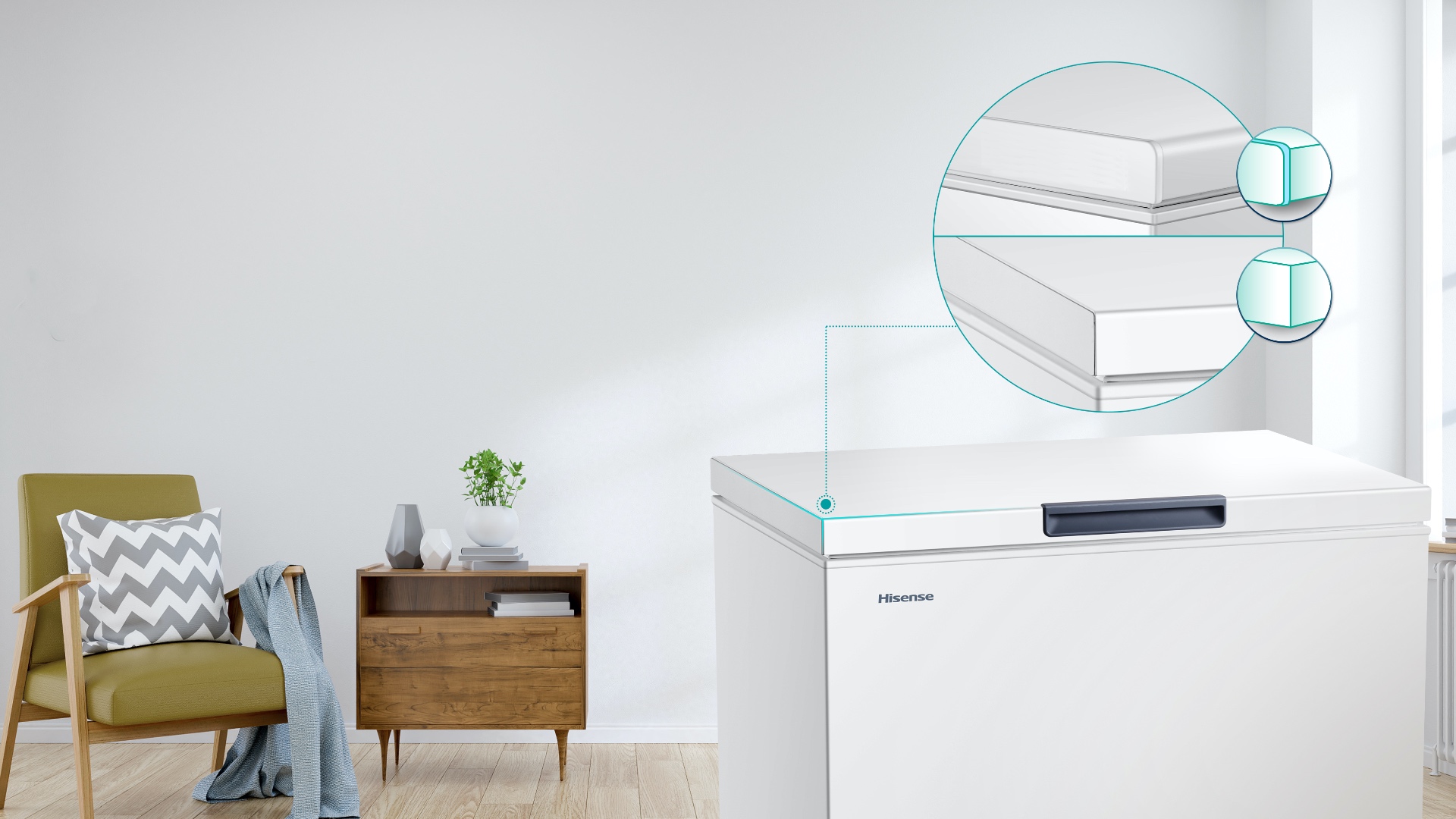 Hisense BD-199 Chest Freezer - Premium Flat Door Design