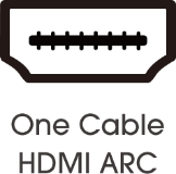 Hisense HS214 Soundbar - One Cable HDMI ARC icon