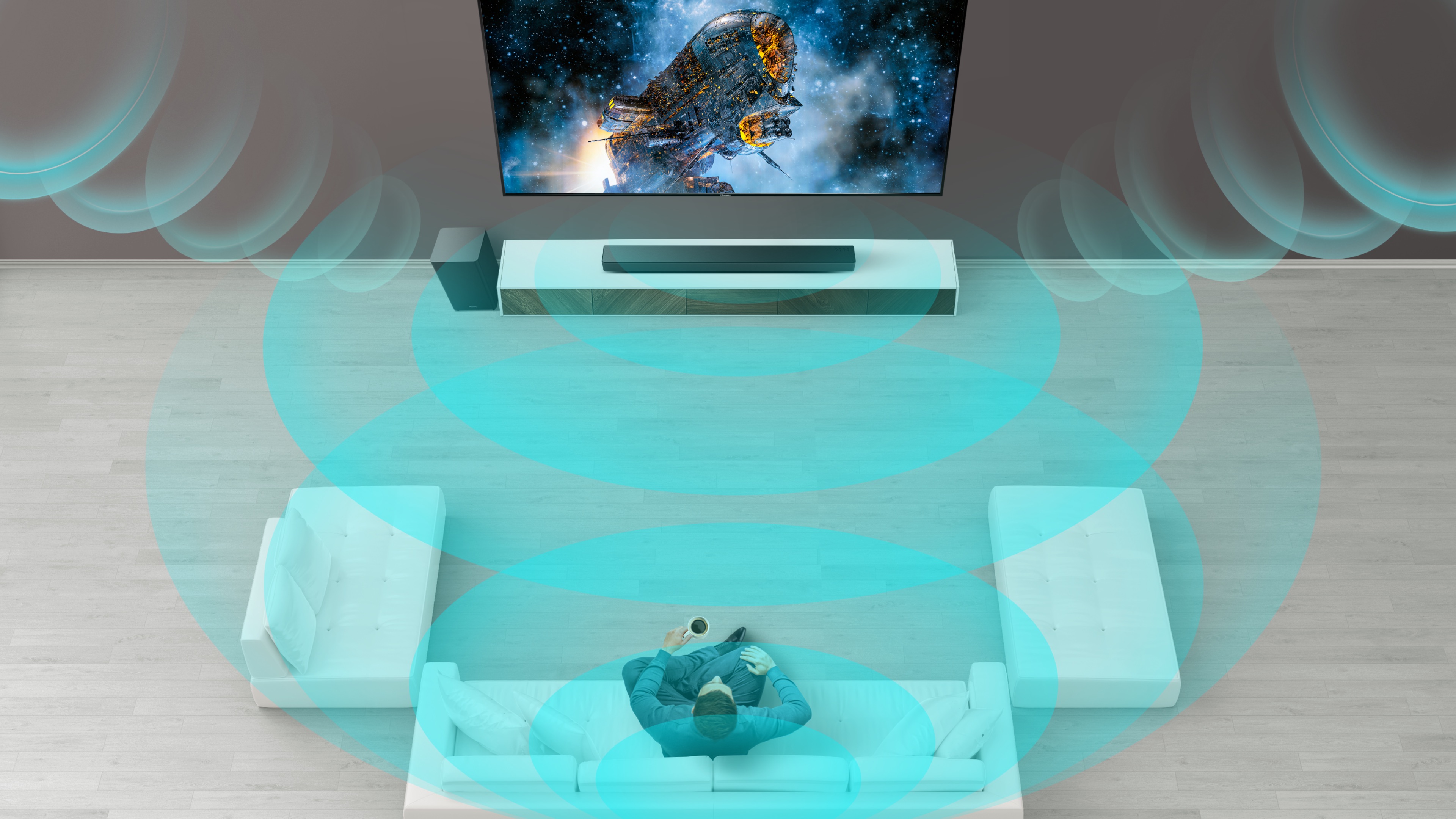 Hisense HS312 Soundbar - Fill Room with Powerful Sound