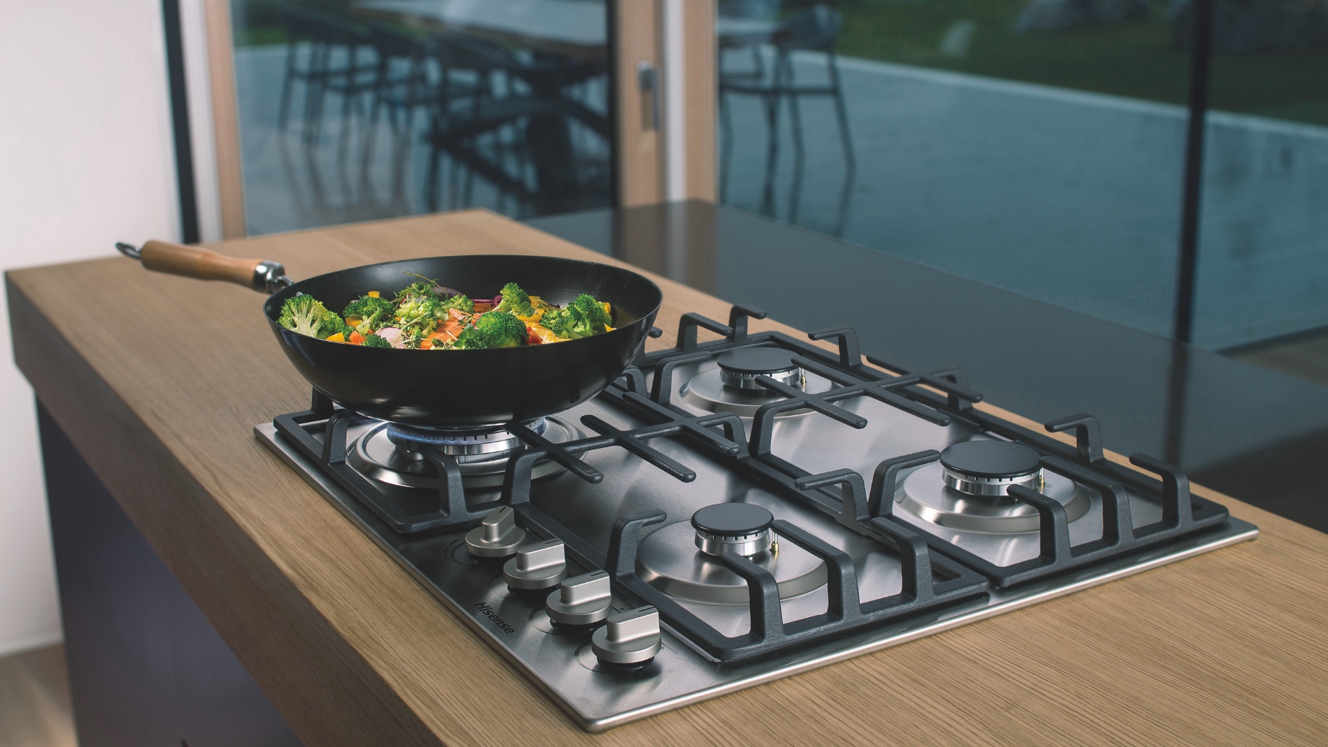 Hisense Gas Hob GM663XB - Wok Burner