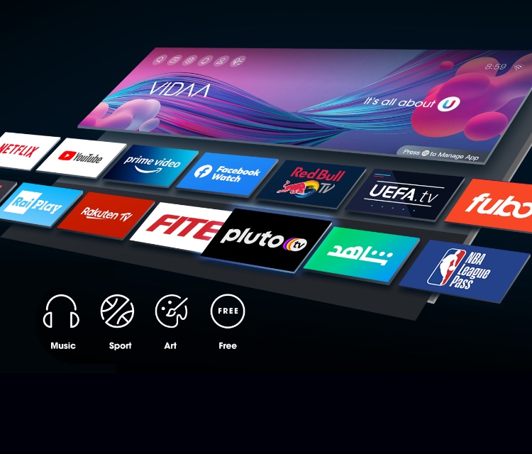 Hisense U9G - VIDAA Local and Global Content - Mobile