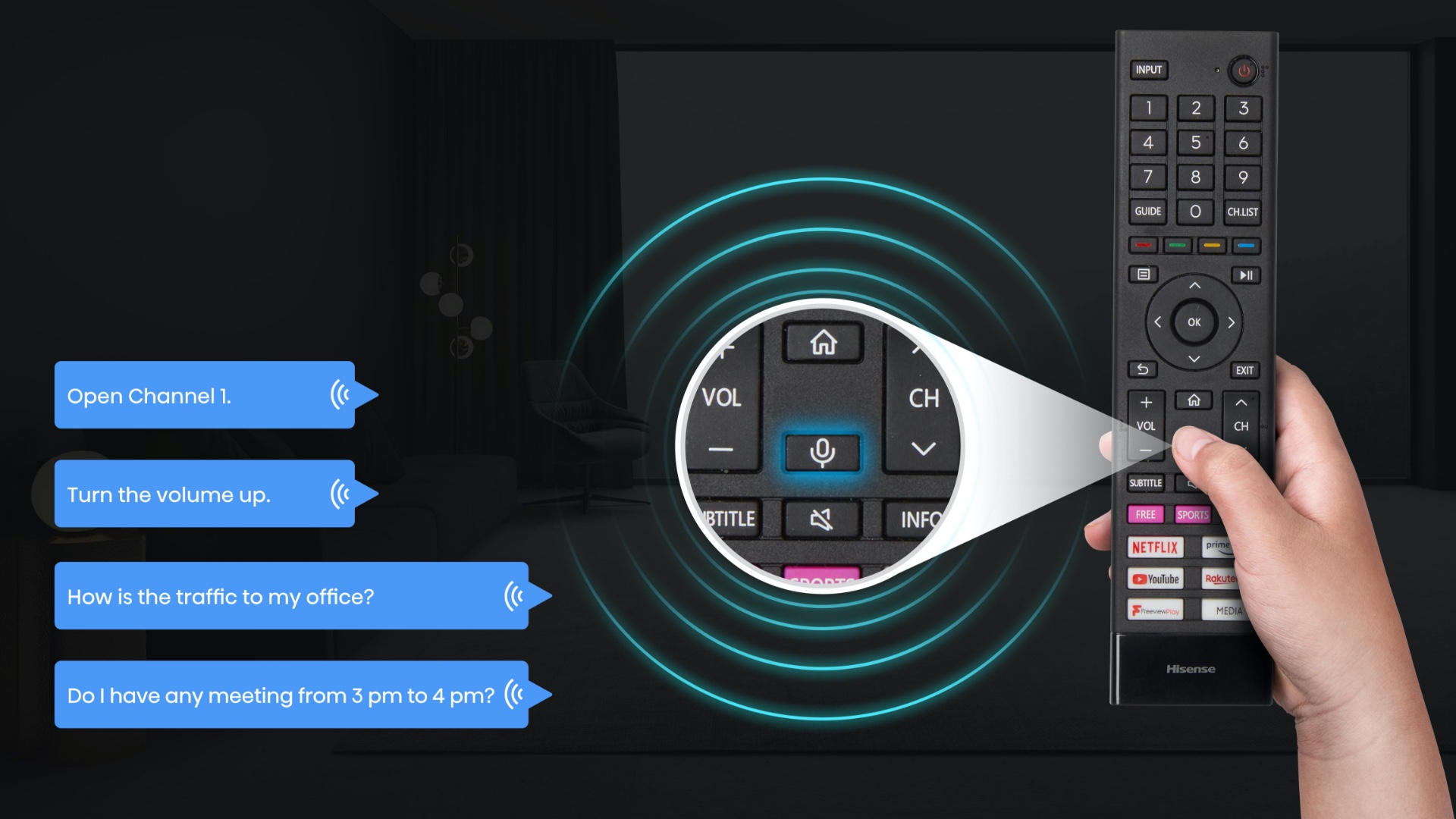 Hisense U9G - Voice Control Remote Image