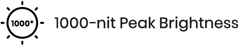 Hisense U7QF - 1000-nit Peak Brightness