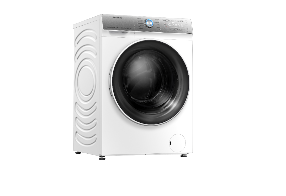 Hisense WDQR1014EVAJM Washer and Dryer - Side View