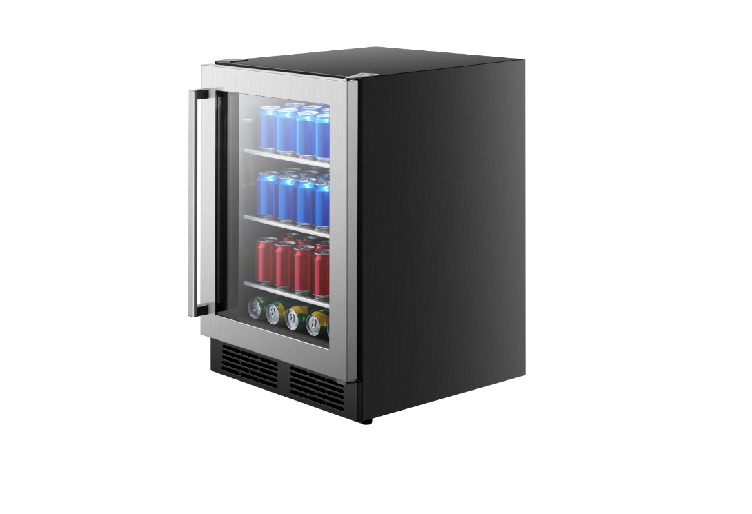 Hisense JC-138YB Can Beverage Cabinet - Side view