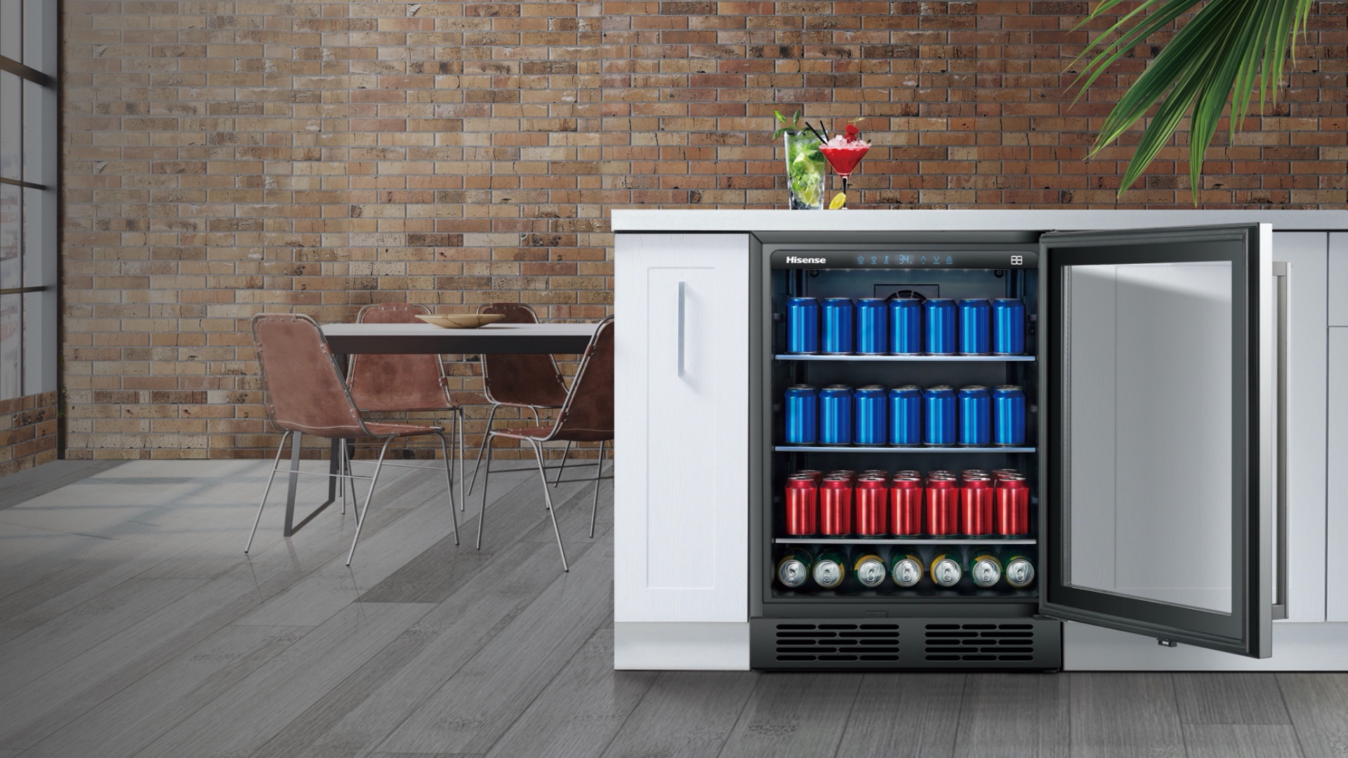 Hisense JC-138YB Can Beverage Cabinet - Built-in Design