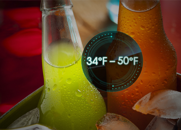 Hisense JC-138YB Can Beverage Cabinet - Wide Temperature Range