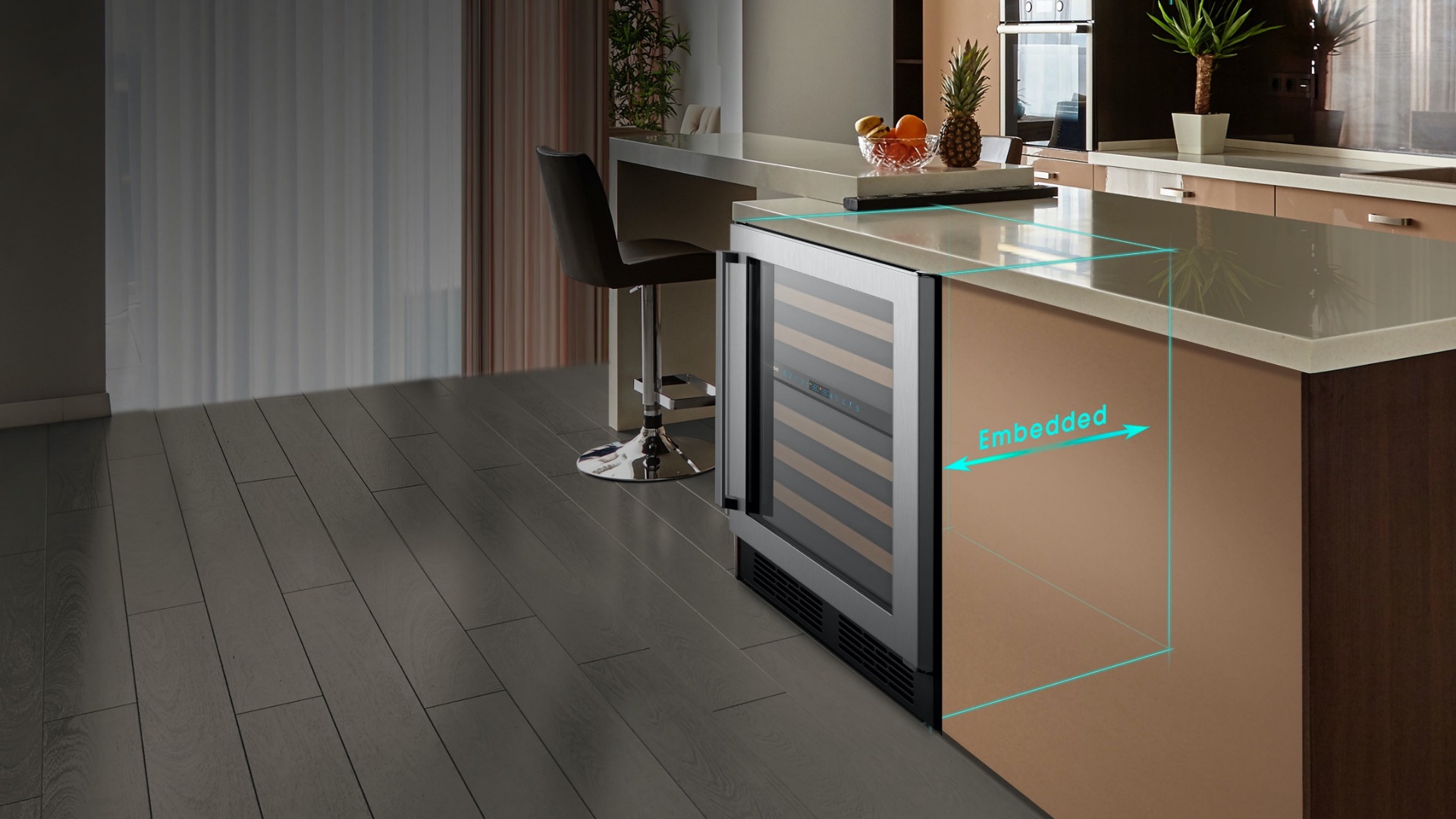 Hisense Wine Cabinet JC-128 - Built-In Design