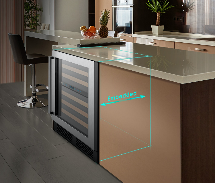Hisense Wine Cabinet JC-128 - Built-In Design