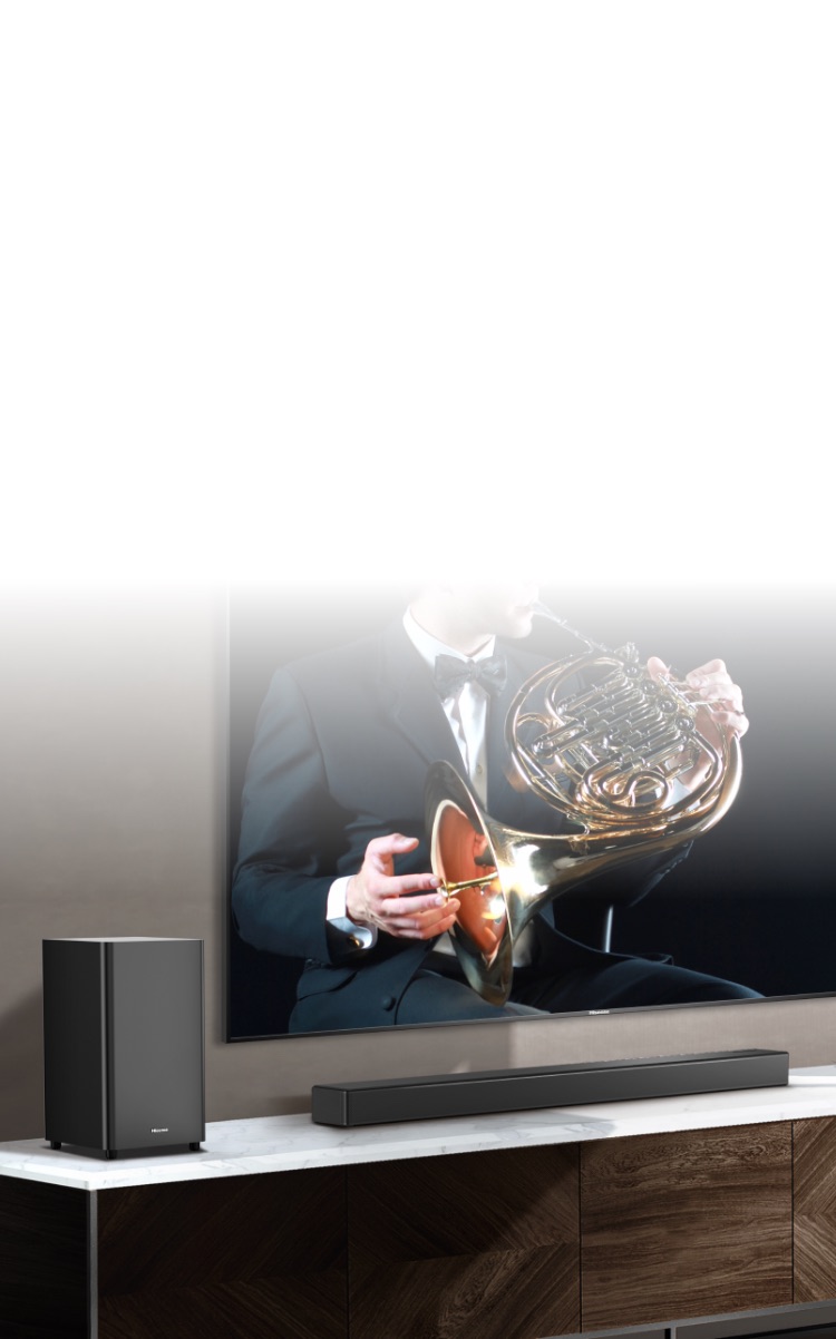HS312 3.1CH Dolby Atmos Soundbar with Wireless Subwoofer Promotion Banner